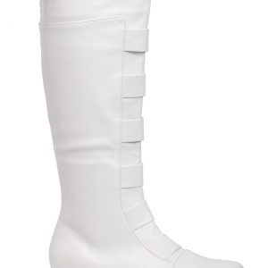 Adult White Superhero Boots