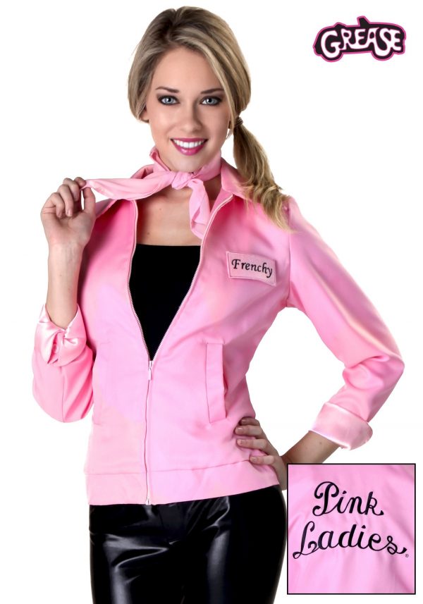 Authentic Grease Plus Size Pink Ladies Jacket Costume