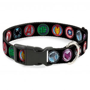 Avenger Icons Plastic Clip Dog Collar