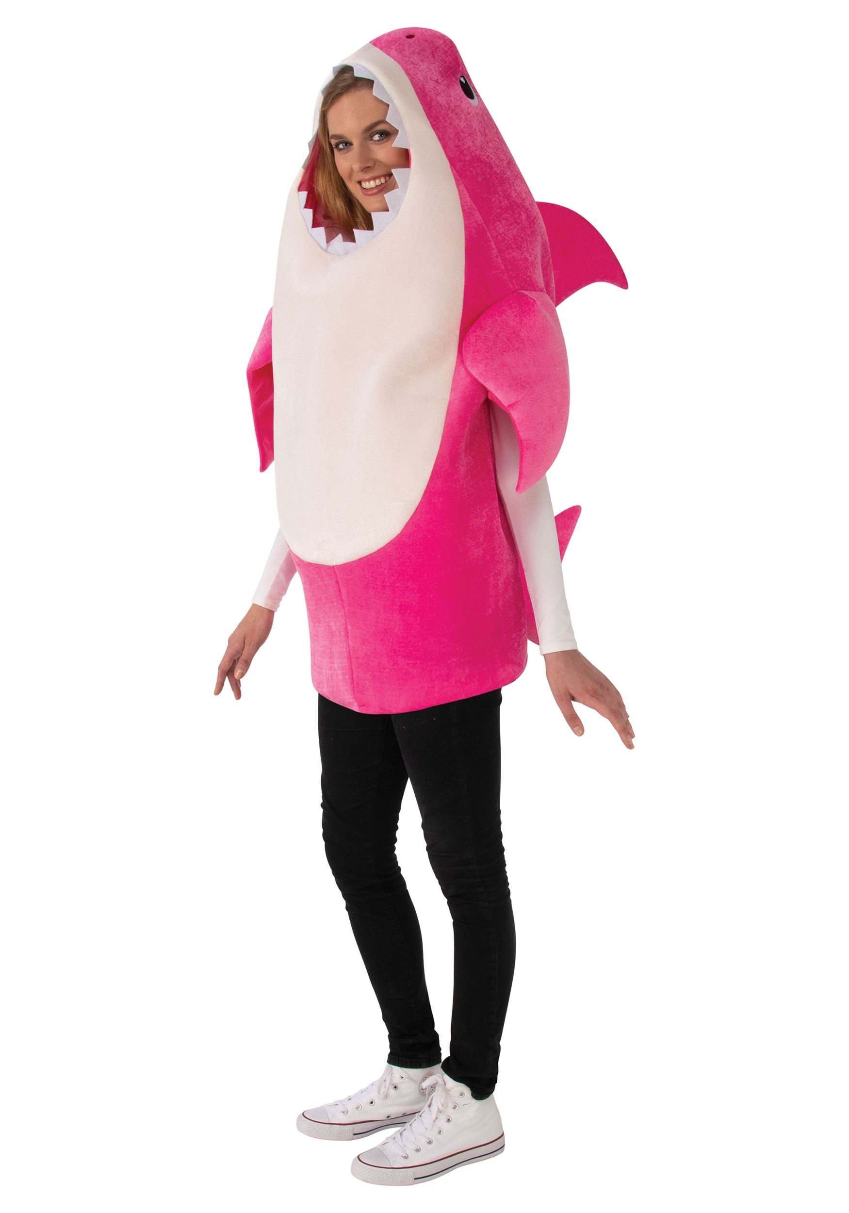 Baby Shark Mommy Shark Adult Costume with Sound Chip