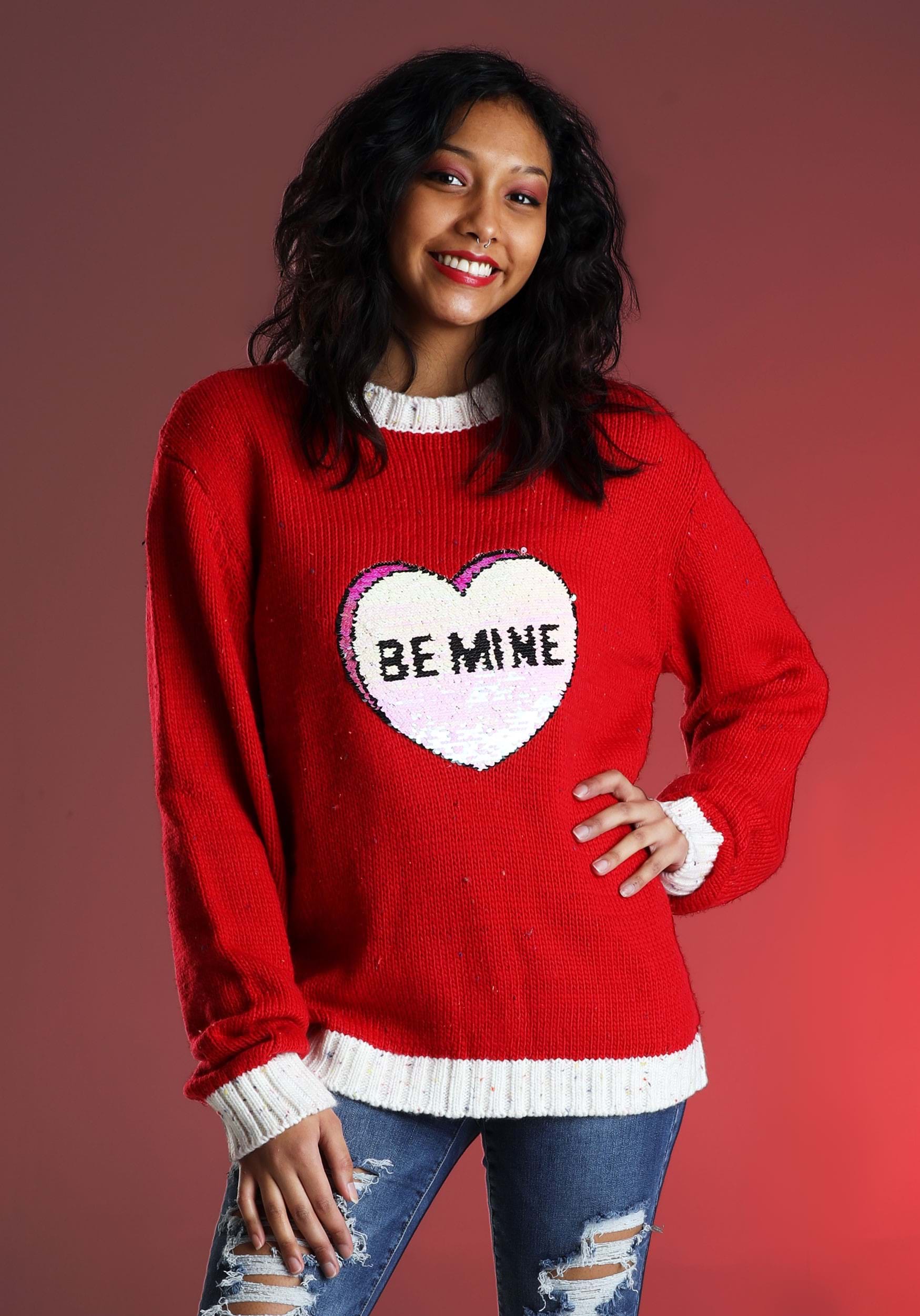 Be Mine Valentine’s Day Sweater for Adults