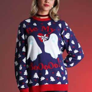 Be My Boo Valentine's Day Sweater for Adults
