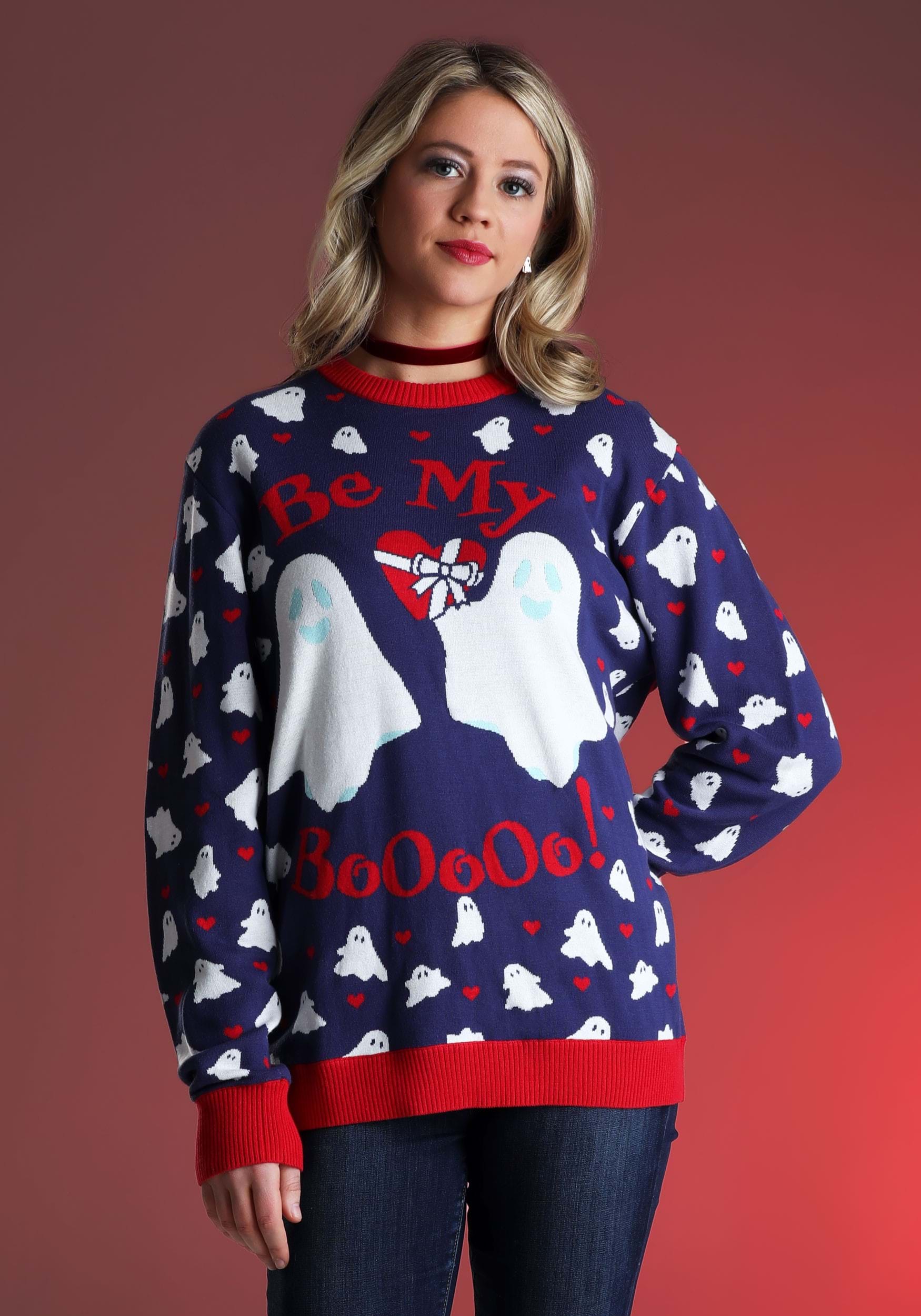 Be My Boo Valentine’s Day Sweater for Adults
