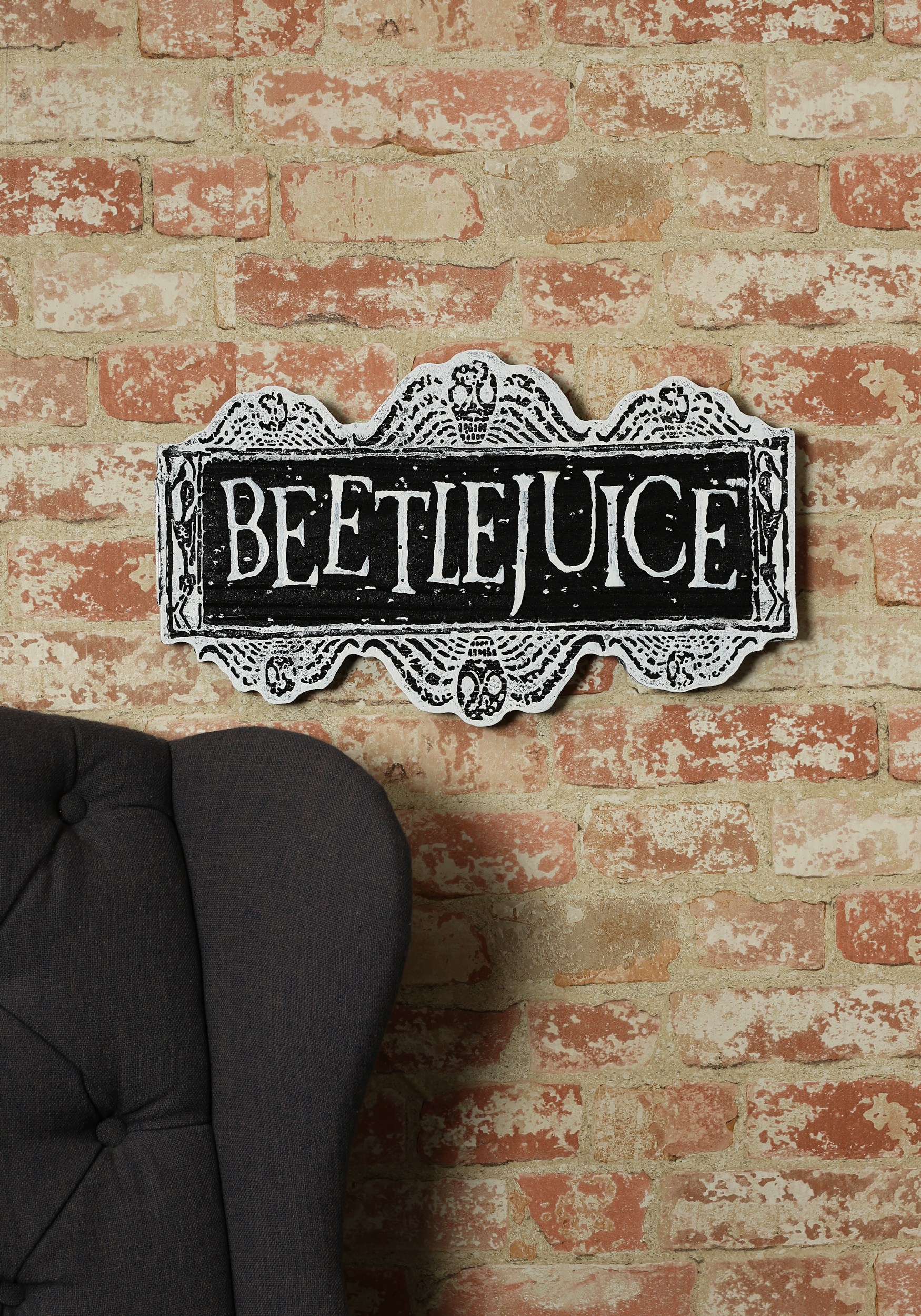 Beetlejuice Sign Halloween Decoration