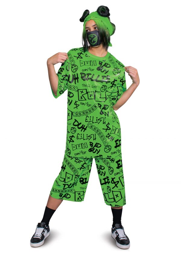 Billie Eilish Costume Adult Green