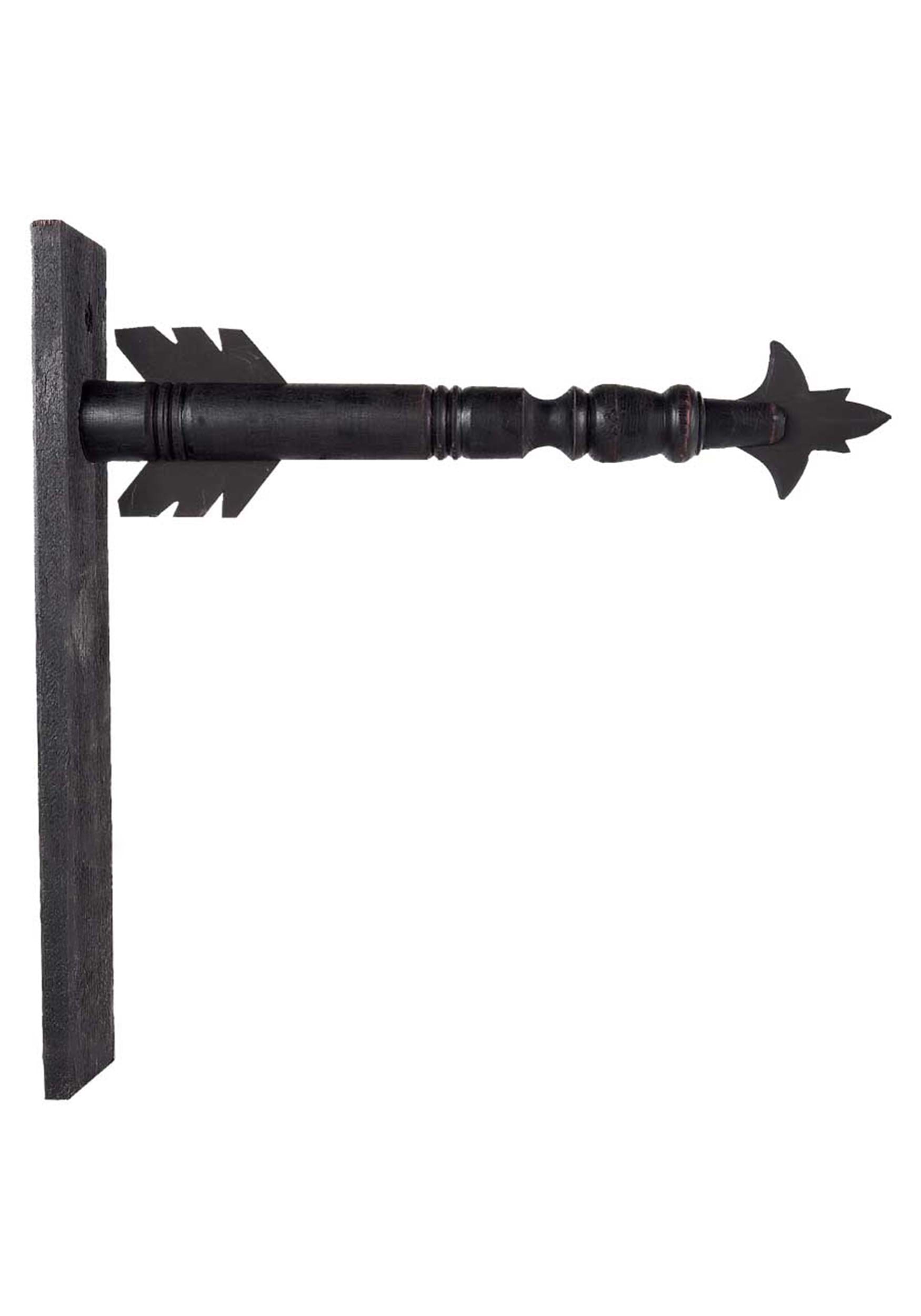 Black 17.5 Inch Wood Arrow Base Holder