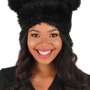 Black Bear Plush Costume Hat