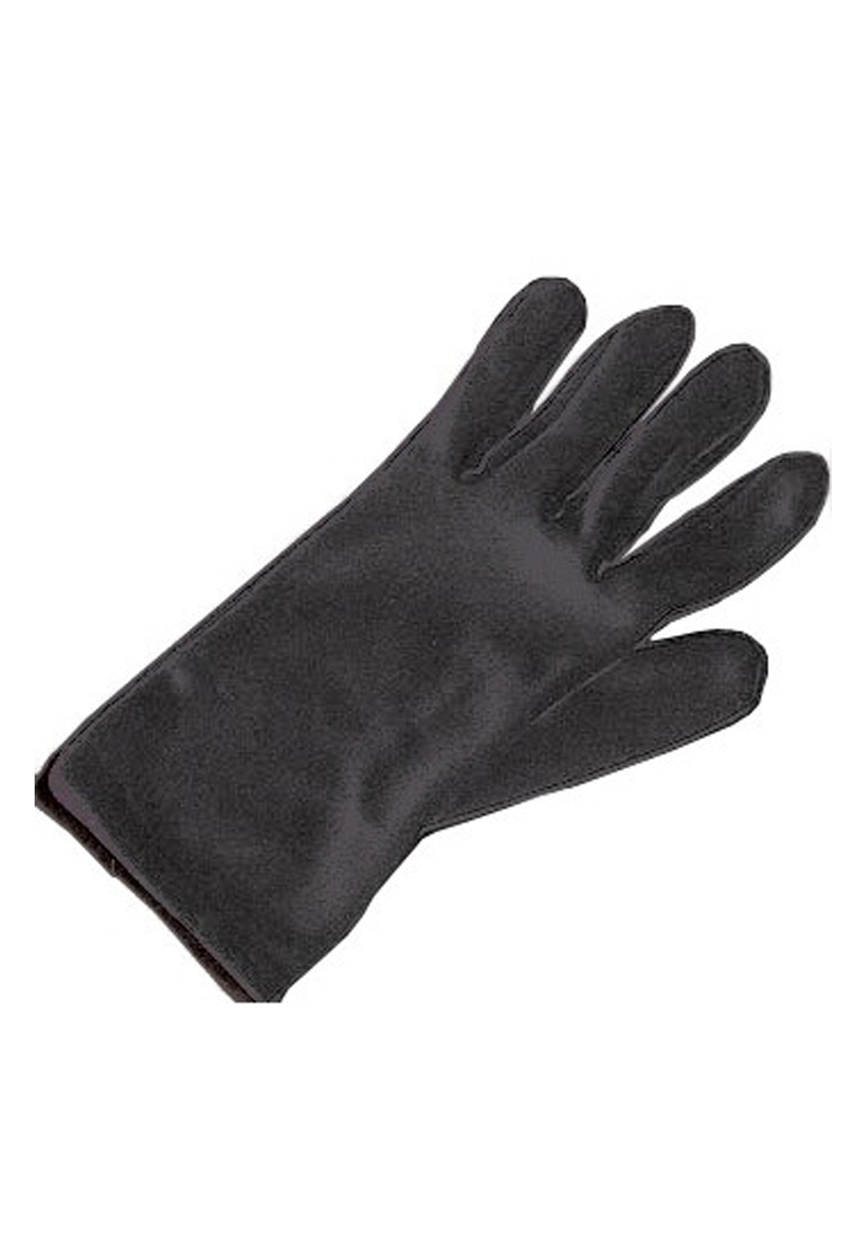 Black Costume Adult Gloves