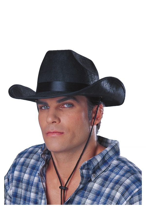 Black Cowboy Rancher Hat