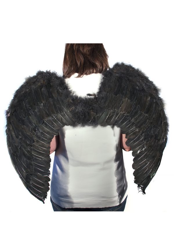 Black Feather Angel Wings