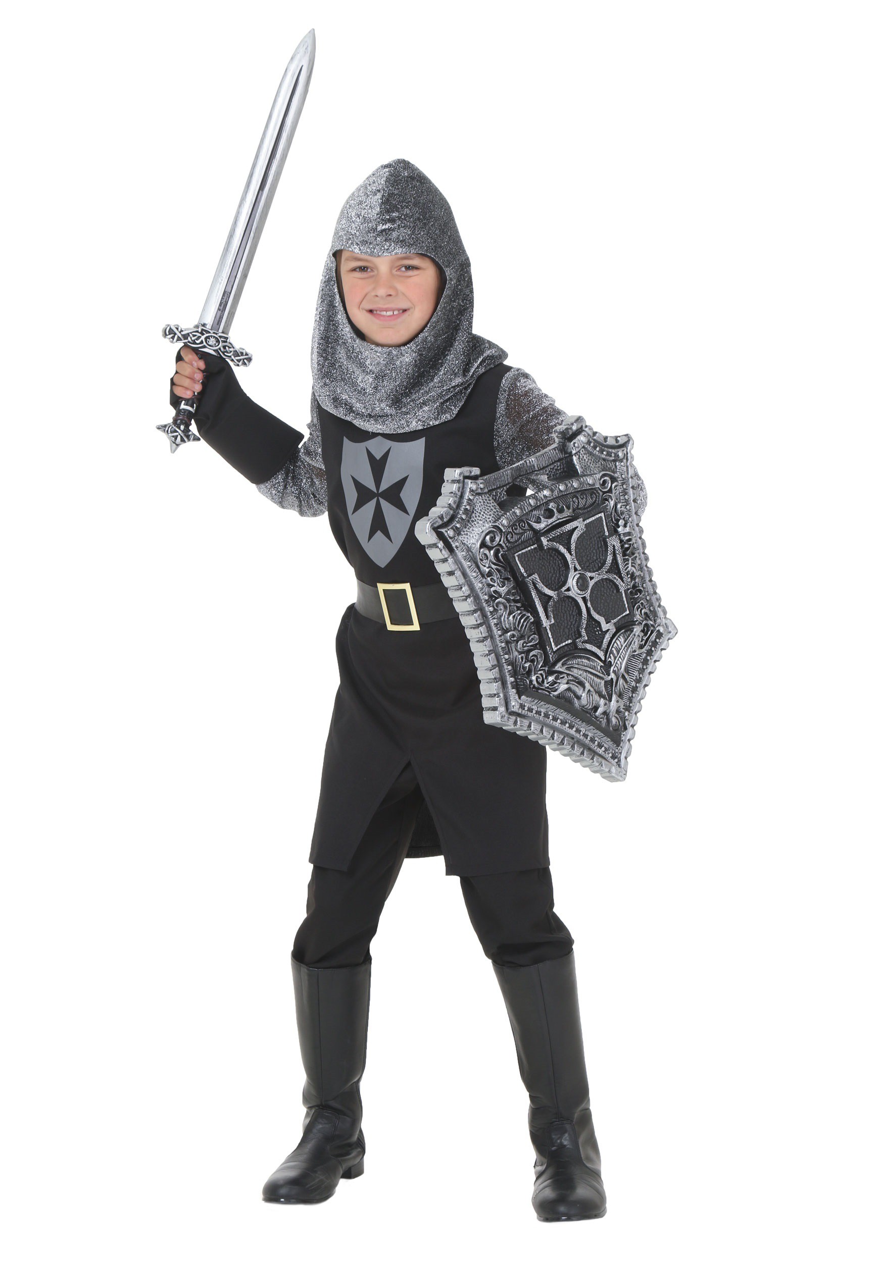 Black Knight Costume for Kids