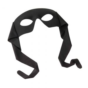 Black Masked Man w/Ties for Adults