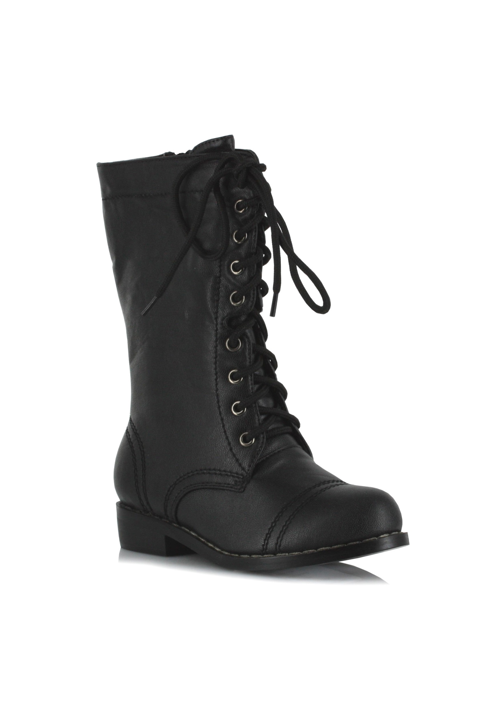Black Military Boots for Kids