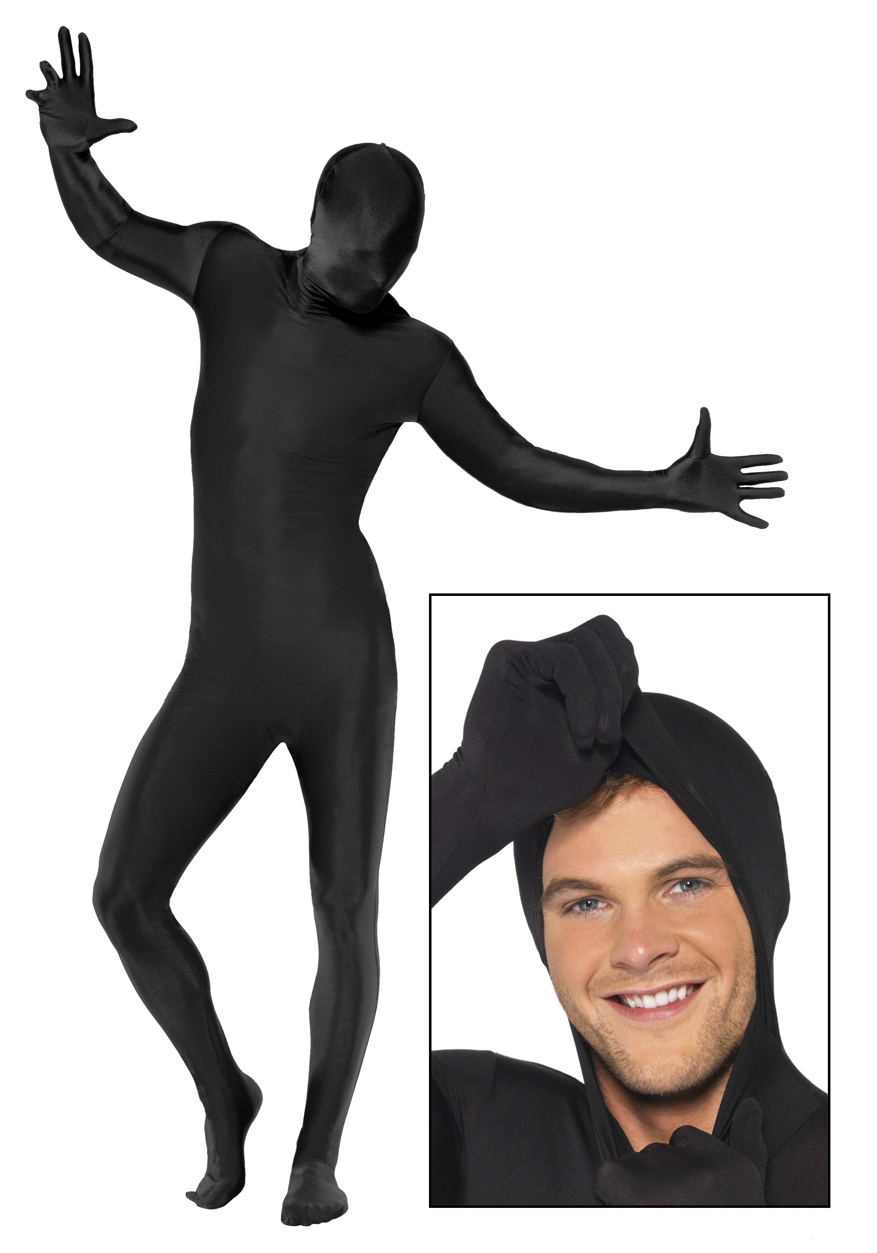Black Second Skin Suit Costume