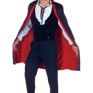 Black and Red High Collar Vampire Cape