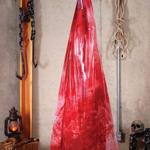 Bloody Body in a Bag Halloween Decoration