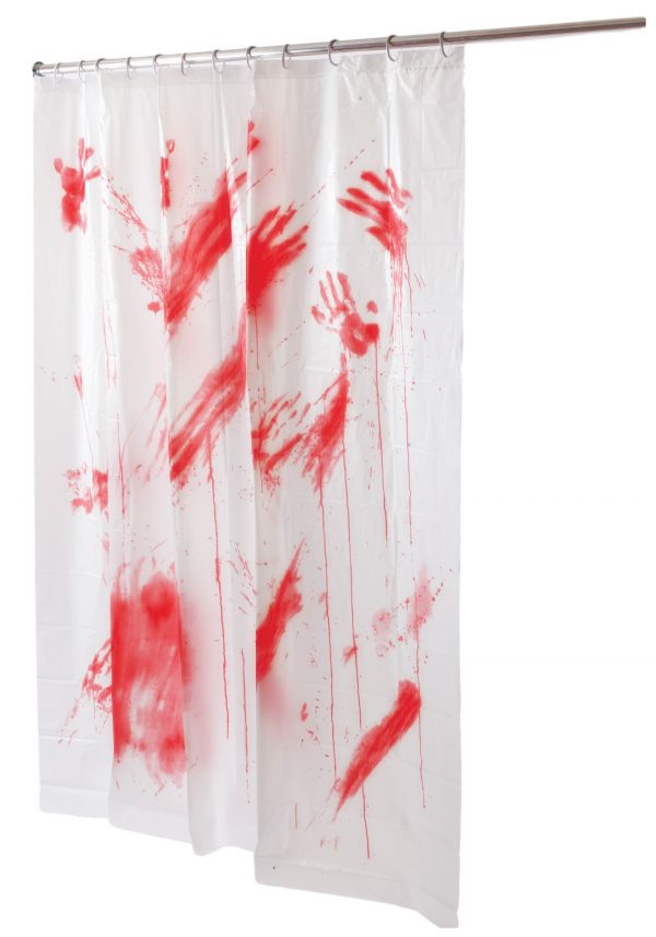 Bloody Shower Curtain Decoration