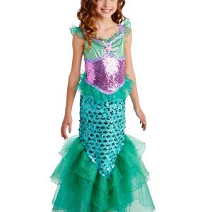 Blue Seas Mermaid Deluxe Girls Costume