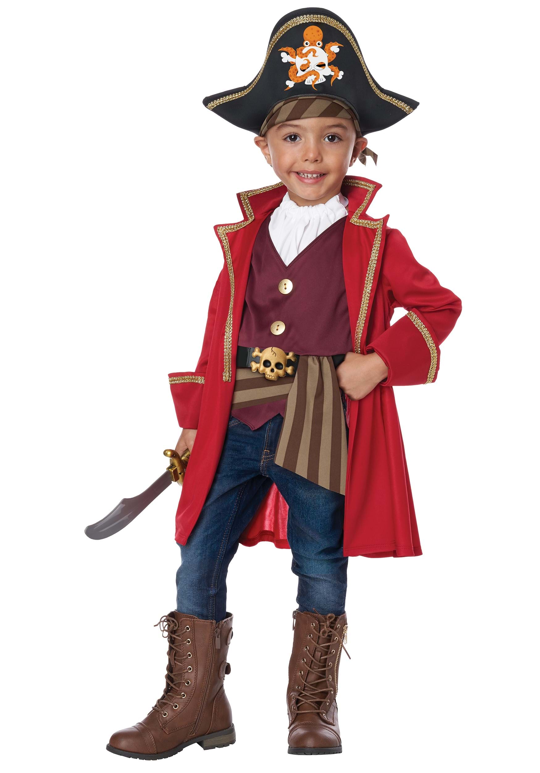 Boy’s Cap’n Shorty Toddler Pirate Costume