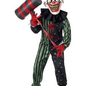 Boy's Crazy Eyed Clown Child Costume