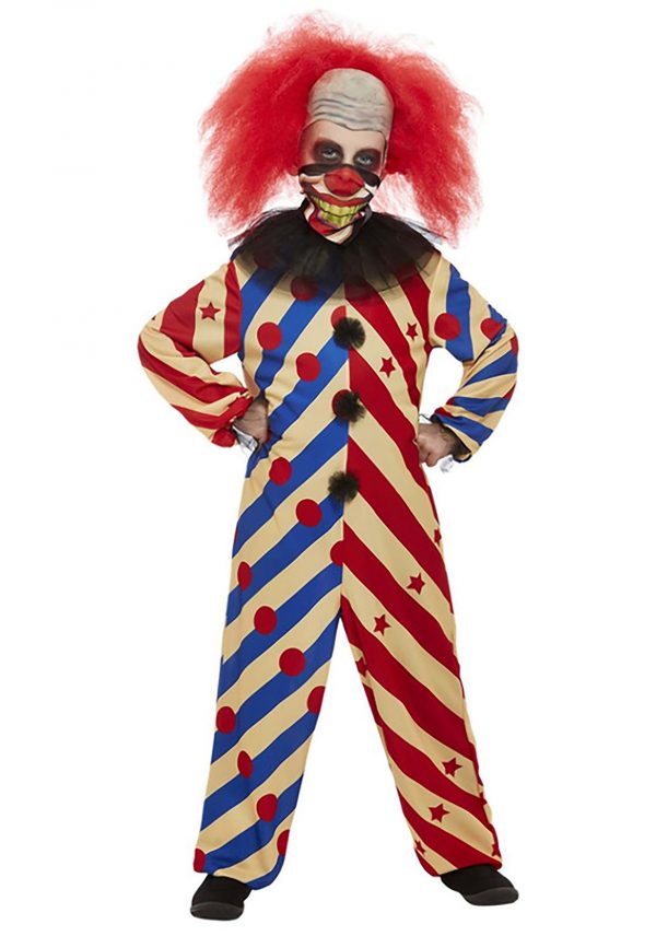 Boys Creepy Clown Costume