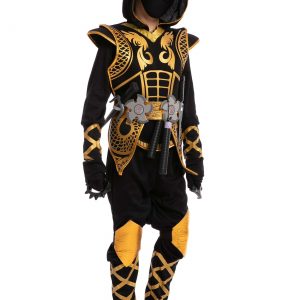 Boy's Golden Ninja Costume