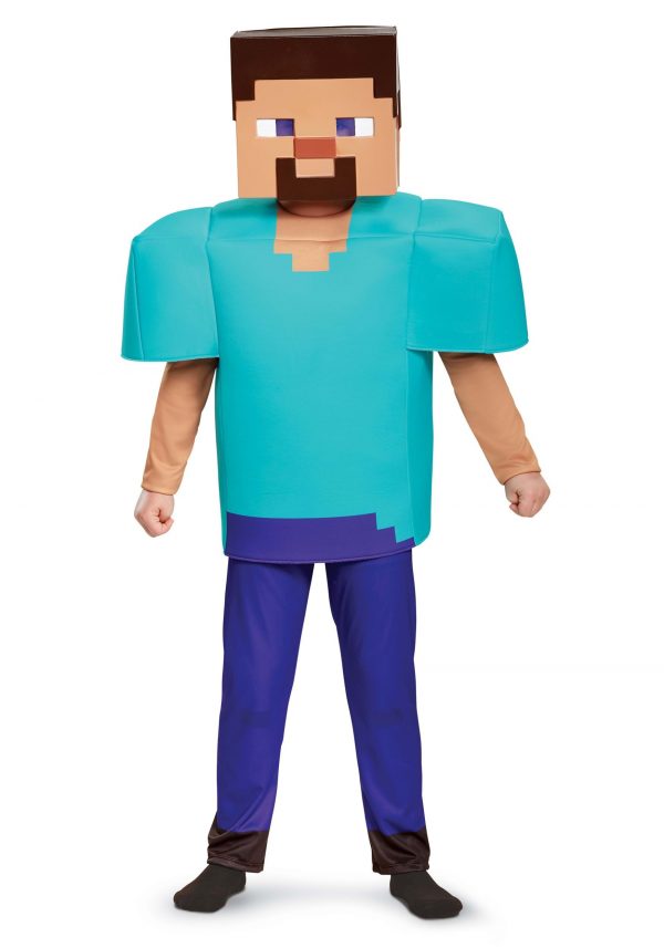 Boy's Minecraft Steve Deluxe Costume