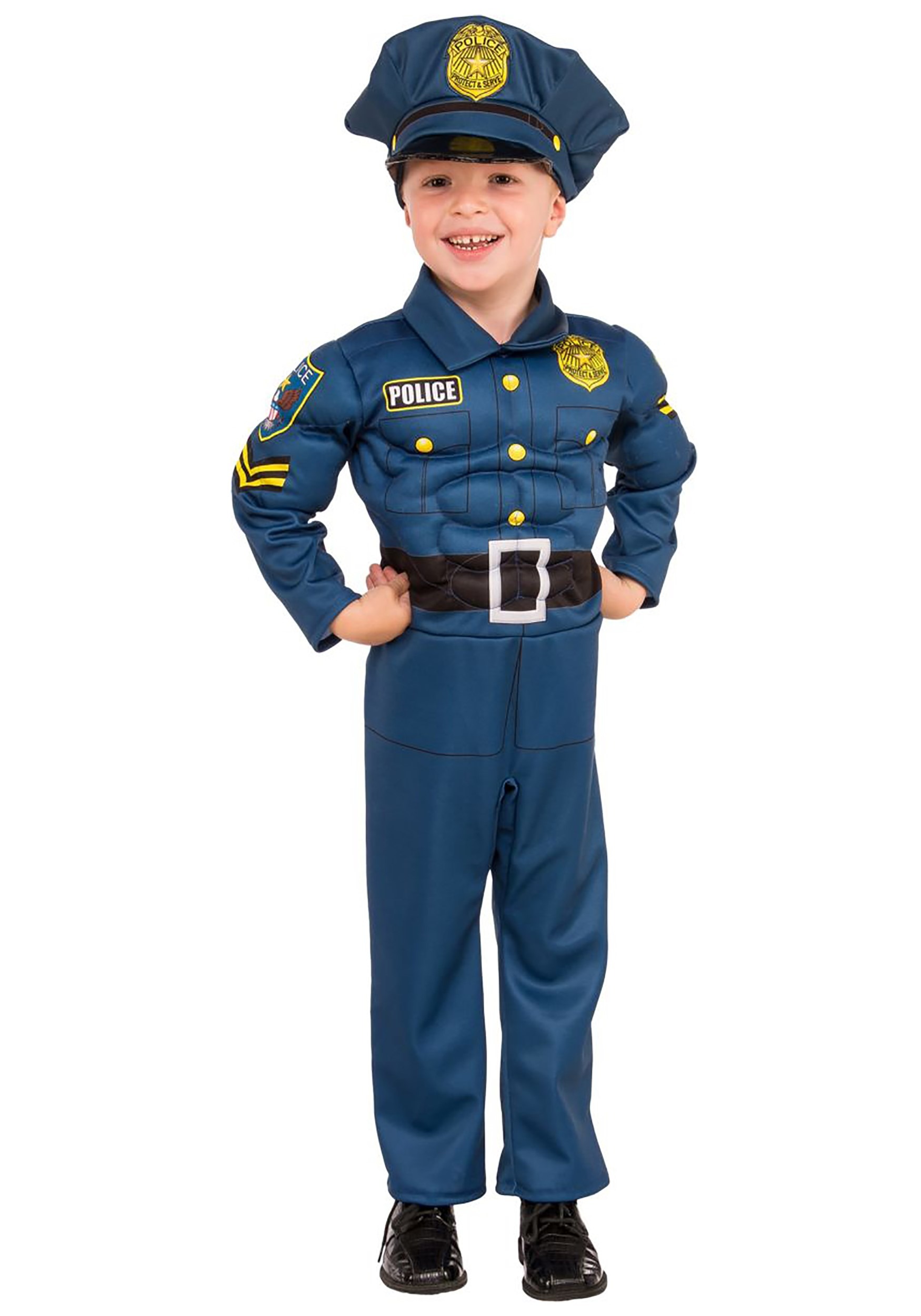 Boy’s Top Cop Muscle Costume