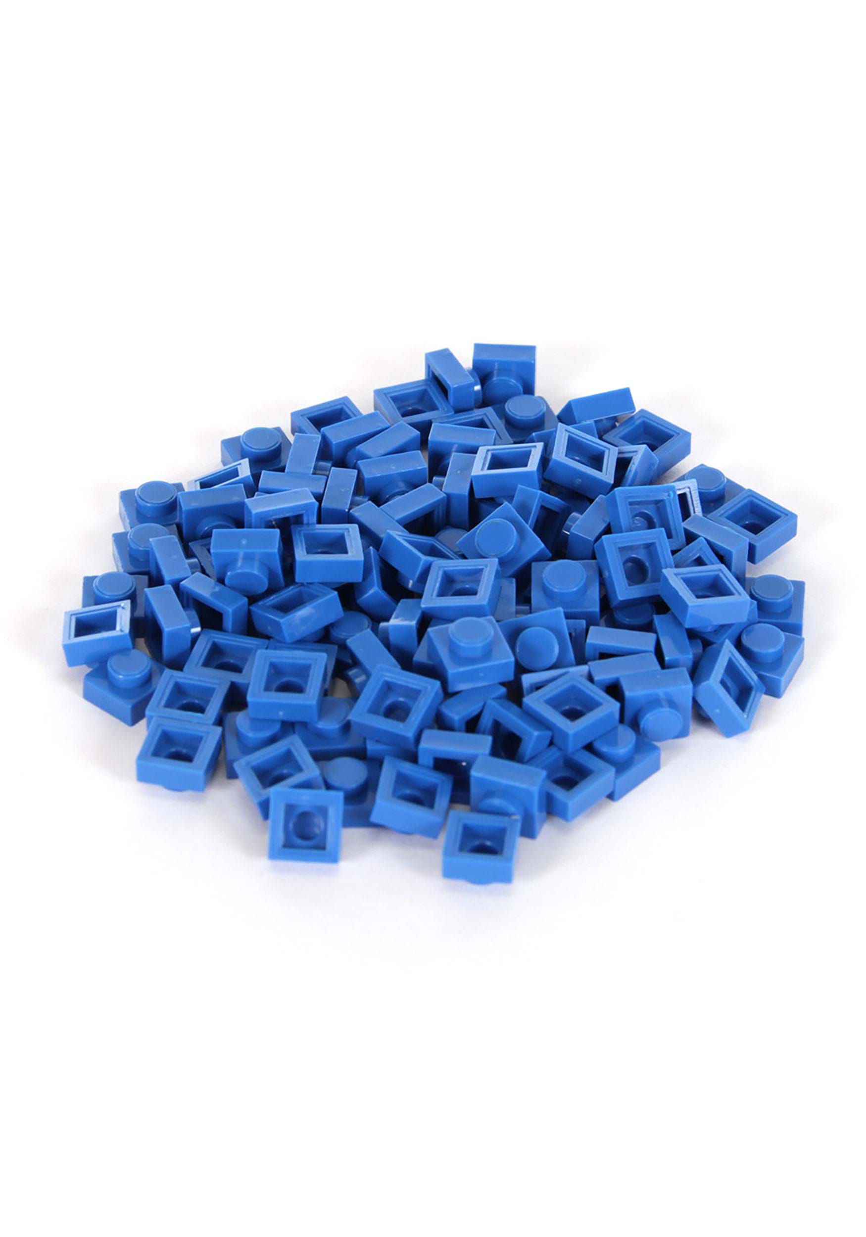 Bricky Blocks 100 Pieces 1×1 Blue