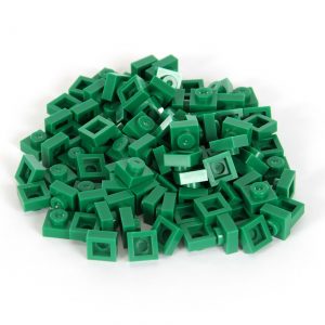 Bricky Blocks 100 Pieces 1x1 Green