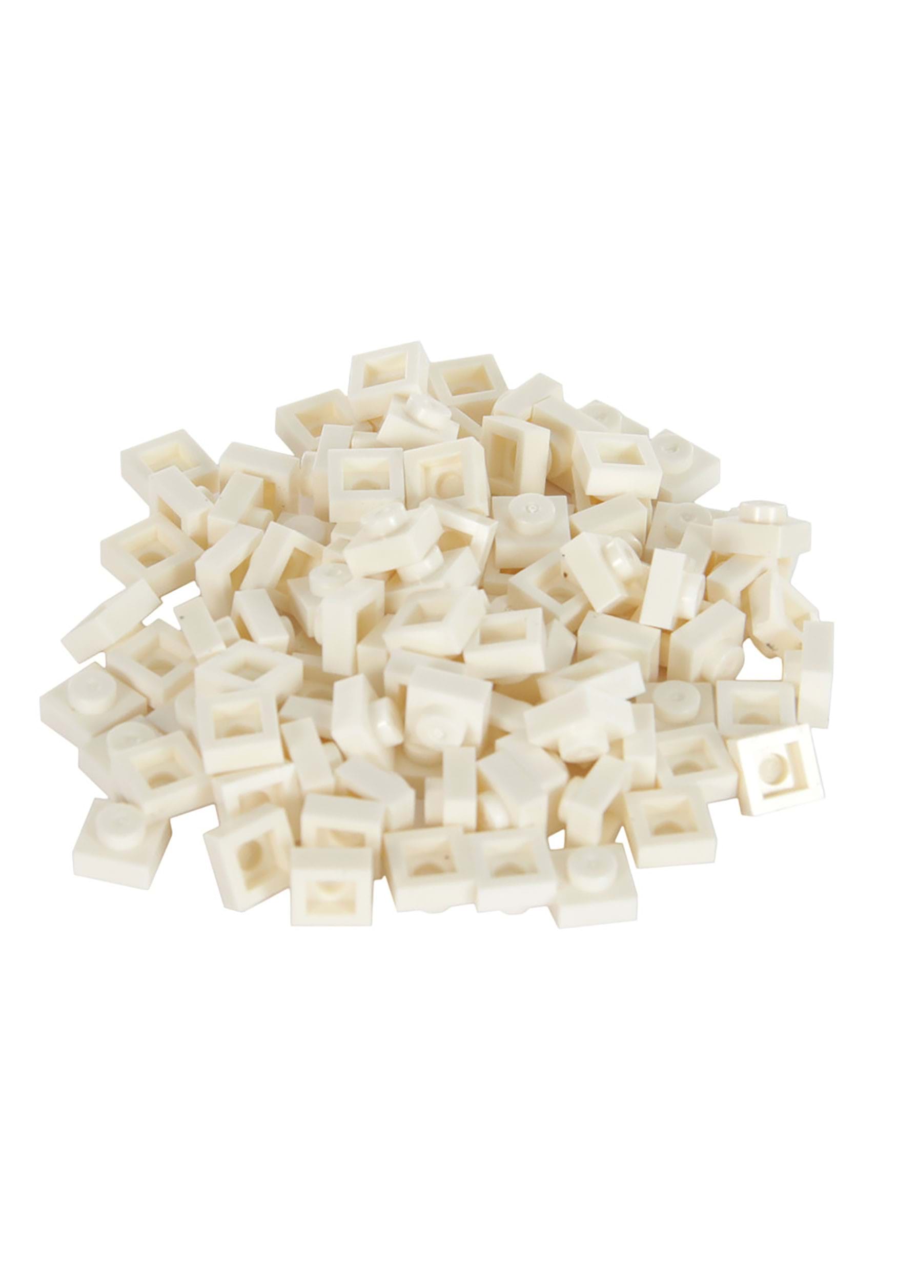 Bricky Blocks 100 Pieces 1×1 White
