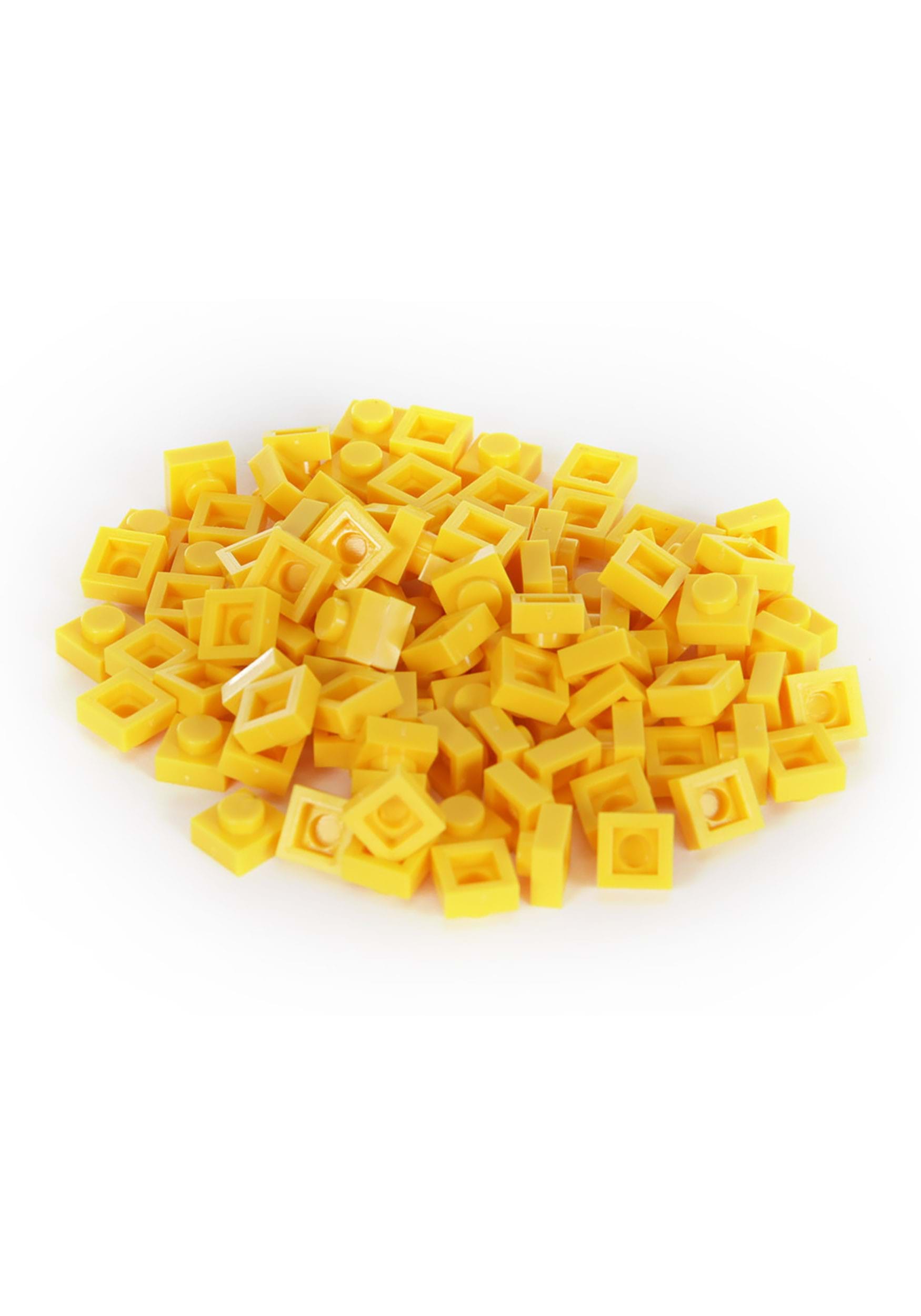 Bricky Blocks 100 Pieces 1×1 Yellow