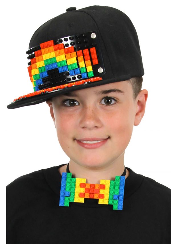 Bricky Blocks Black Snapback Hat
