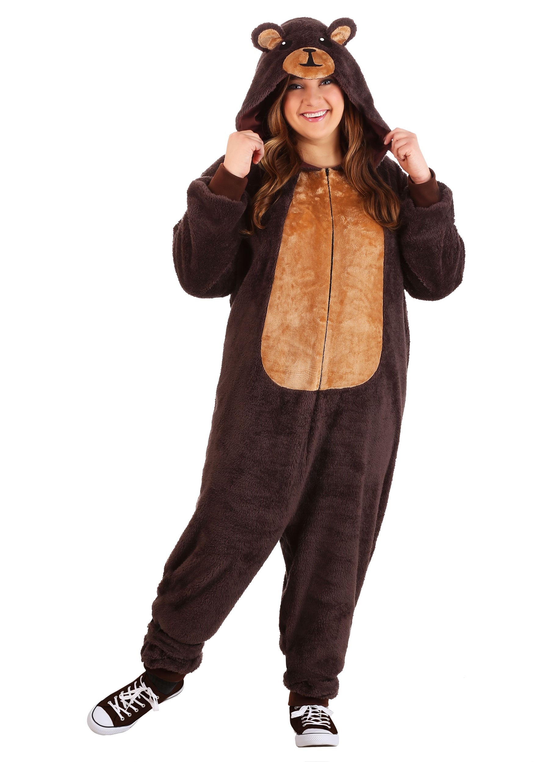Brown Bear Onesie Costume Plus Size