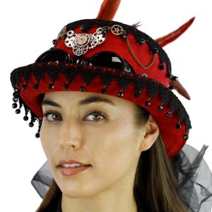 Burgundy Steampunk - Hat