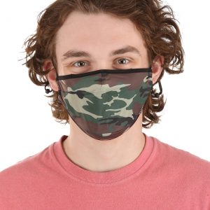 Camo Protective Fabric Face Covering Mask