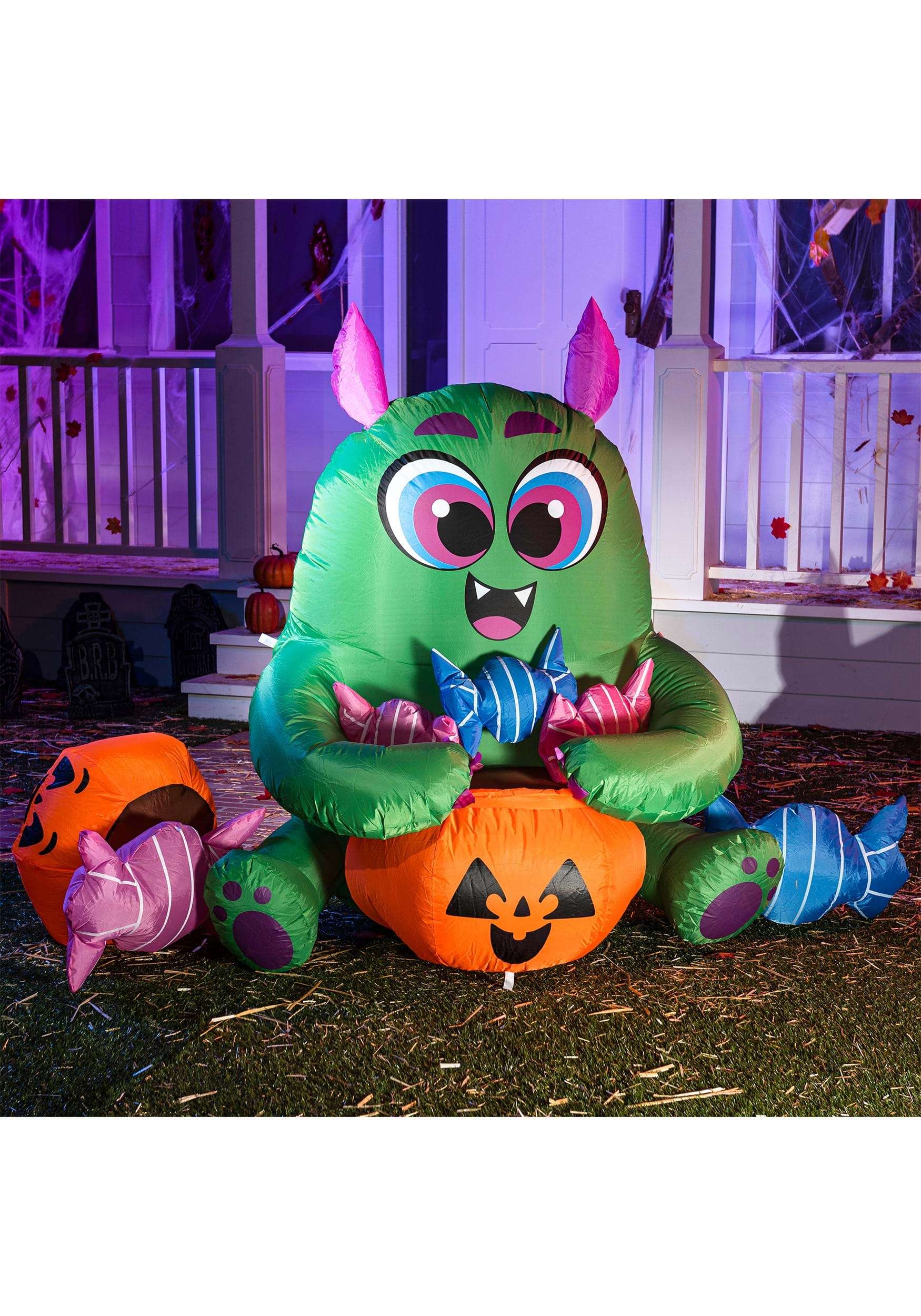 Candy Monster Inflatable 5FT Tall Decoration