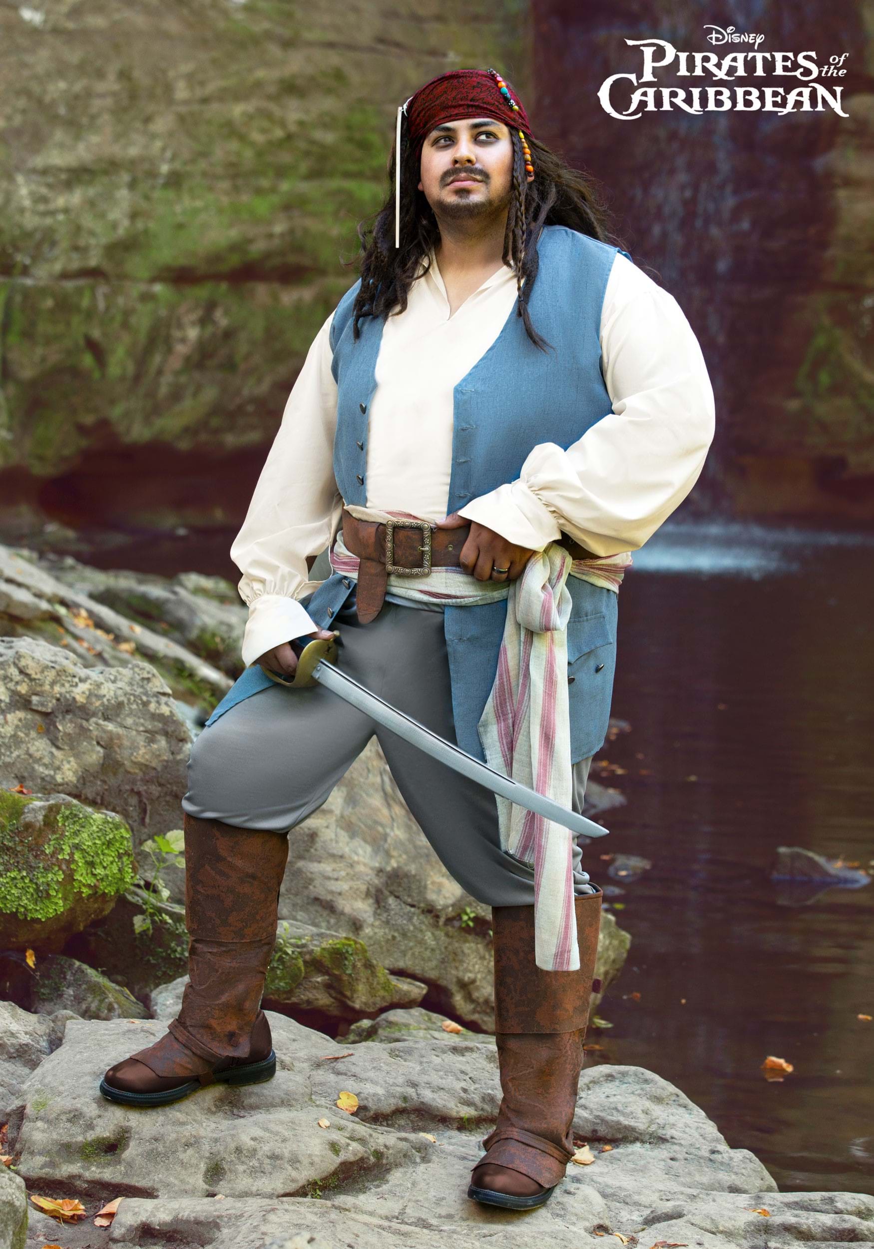 Captain Jack Sparrow Plus Size Costume for Men