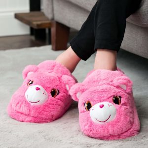 Cheer Bear Care Bears Slippers for Adults