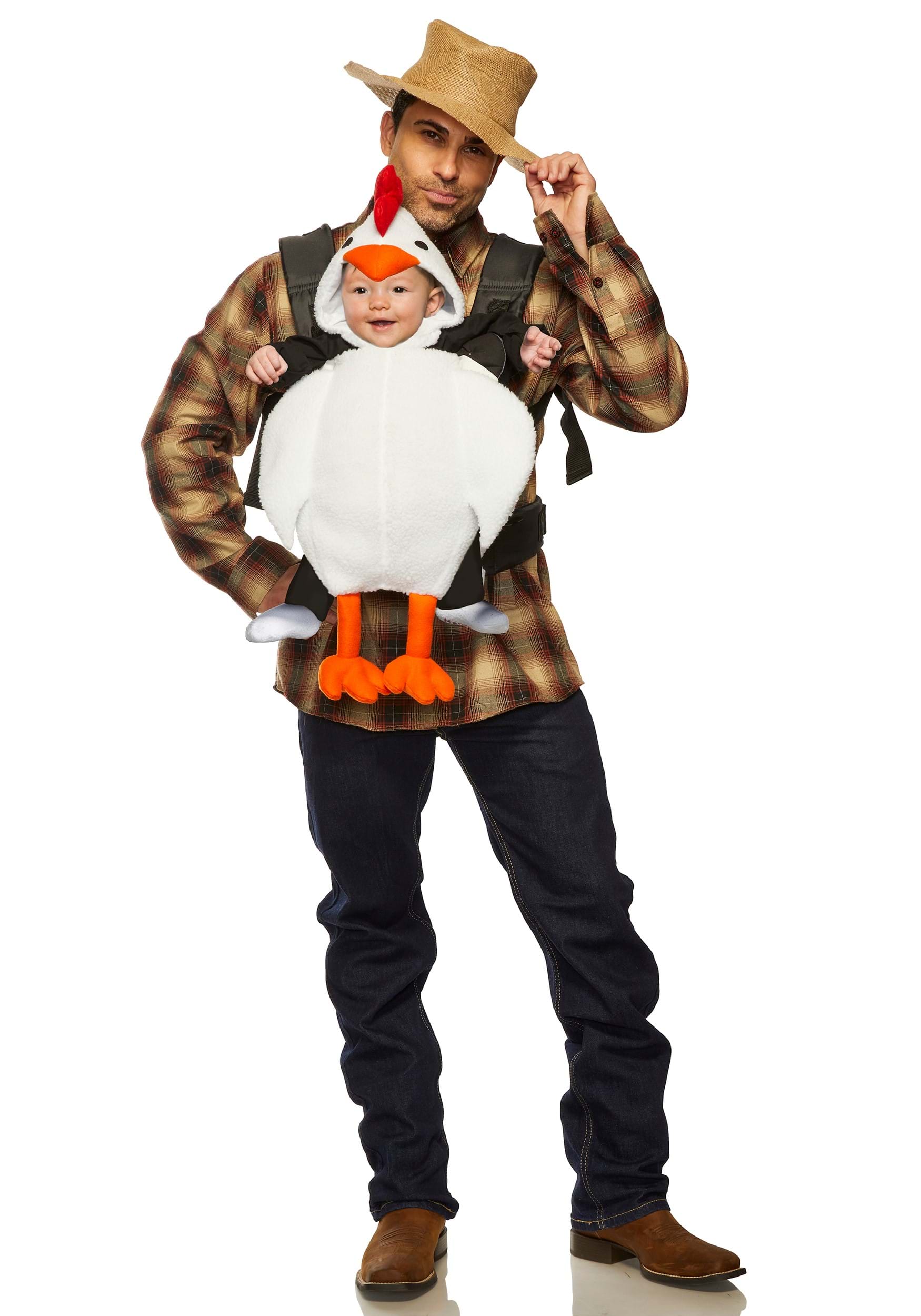 Chicken and Farmer Carrier Costume