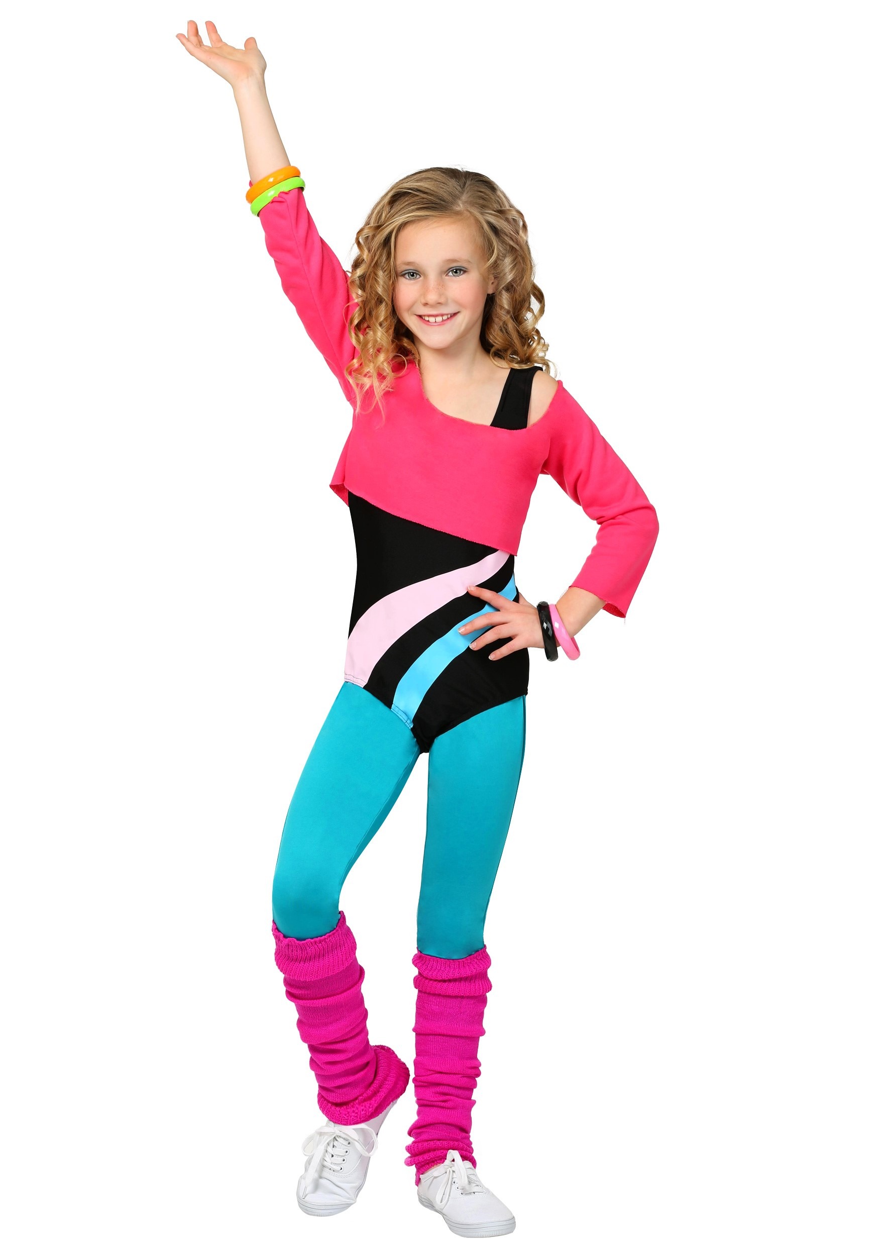 Child 80’s Workout Girl Costume