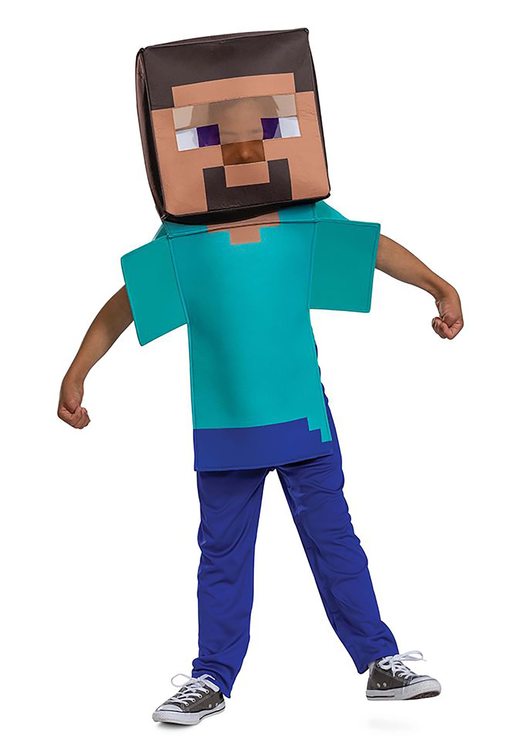 Child Adaptive Minecraft Steve Costume