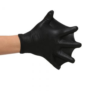 Child Black Webbed Gloves