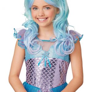 Child Blue Mermaid Wig