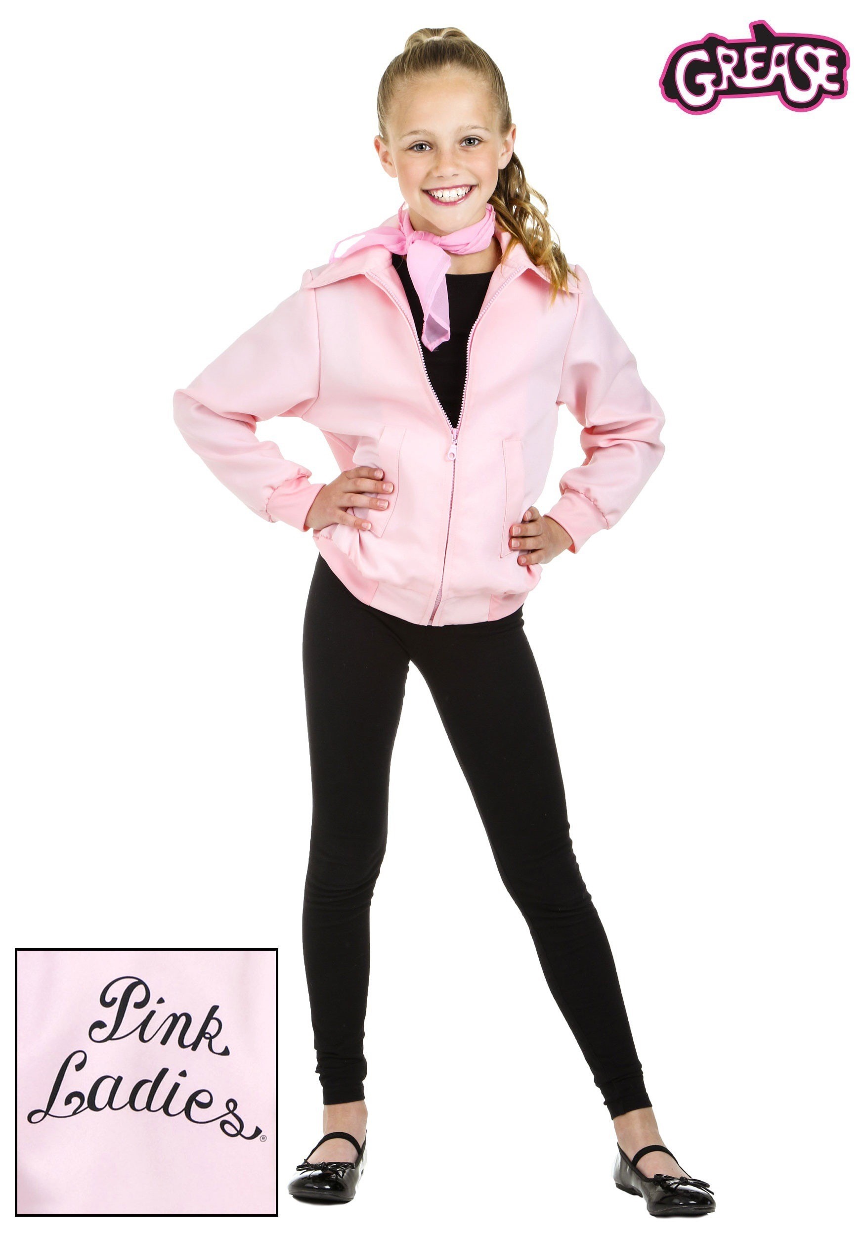 Child Deluxe Pink Ladies Jacket Costume