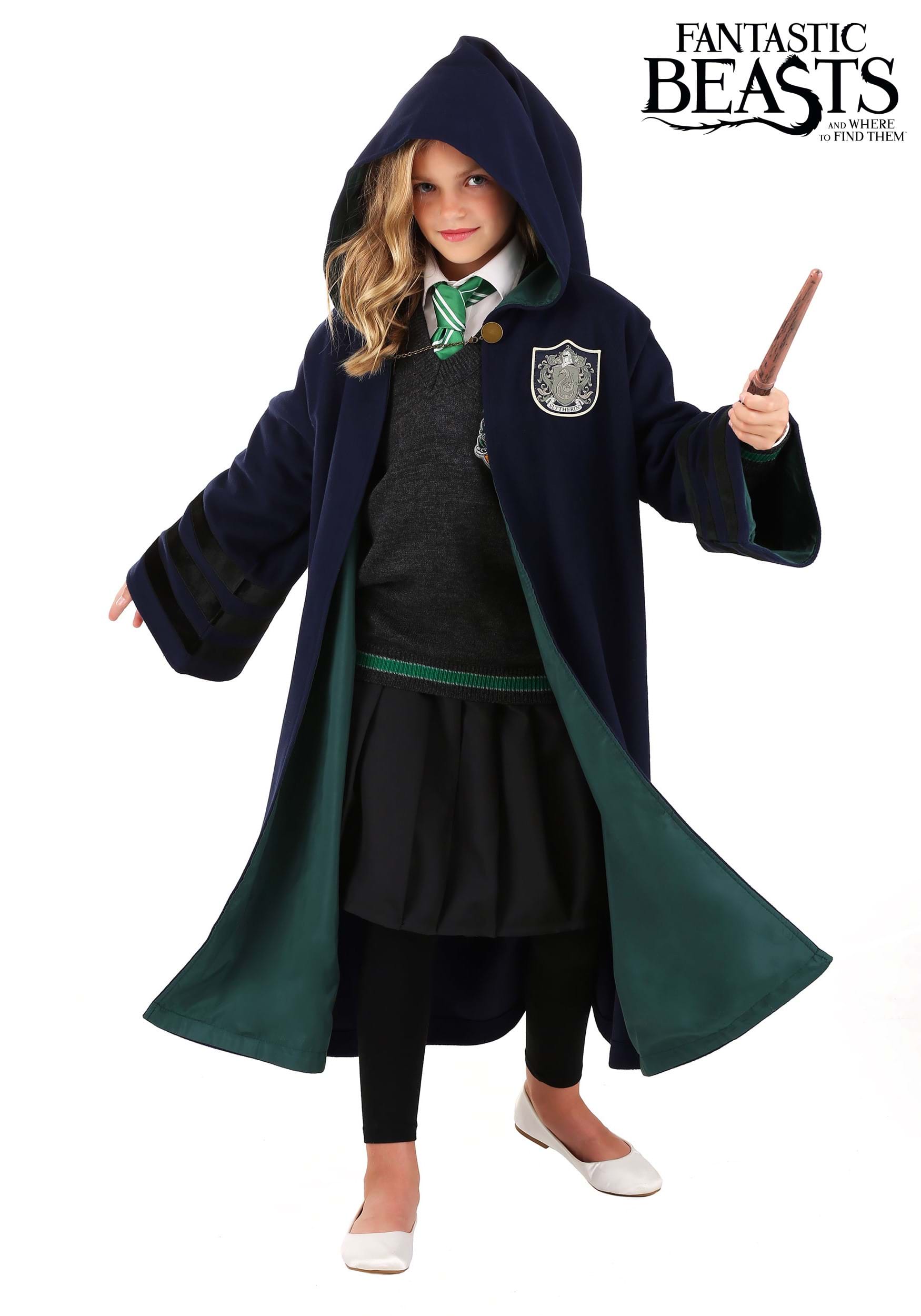 Child Harry Potter Vintage Hogwarts Slytherin Robe