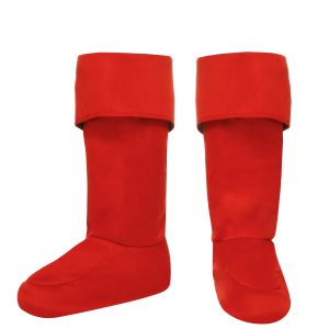 Child Red Superhero Boot Covers