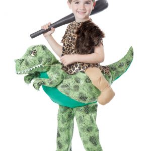 Child Ride a Dinosaur Costume