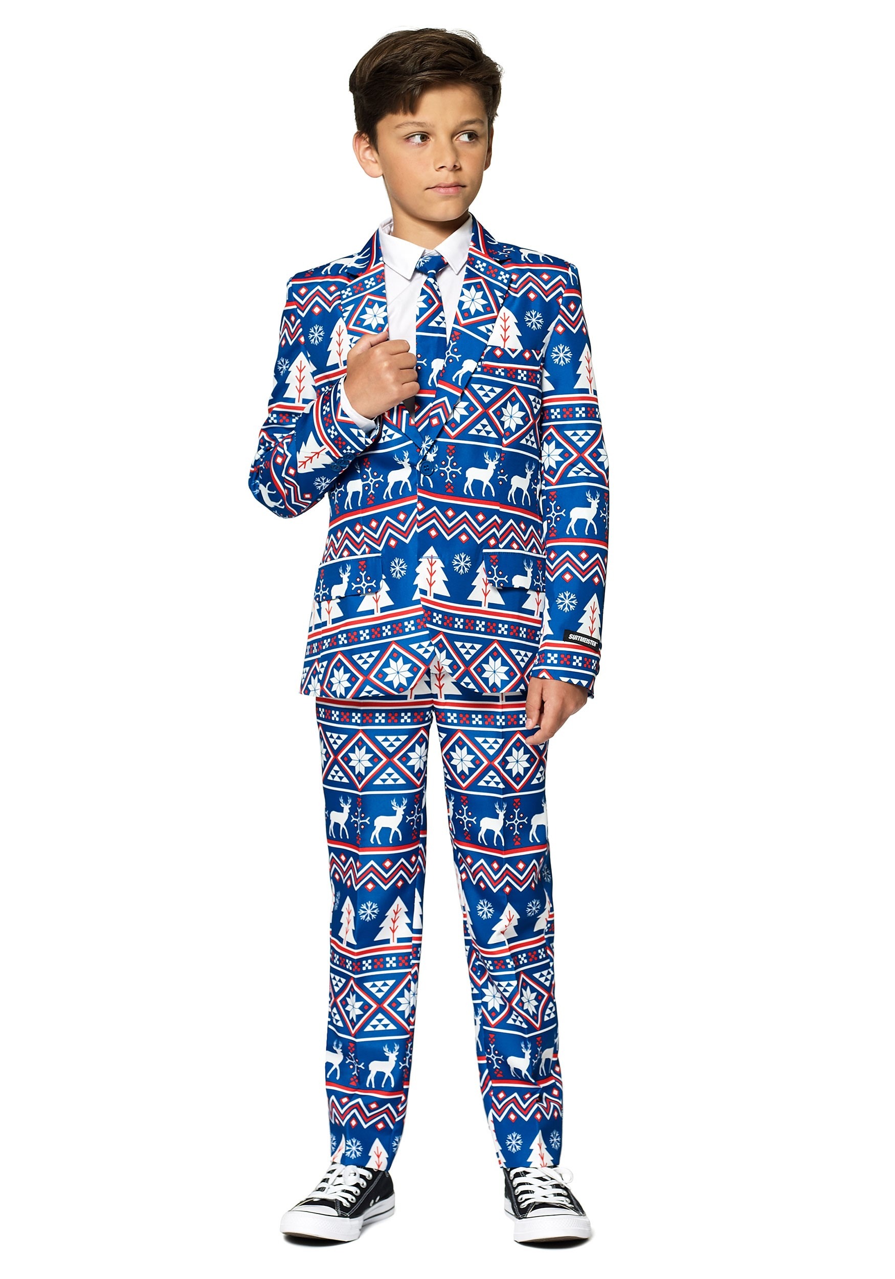 Christmas Blue Nordic Boy’s Suitmeister Suit