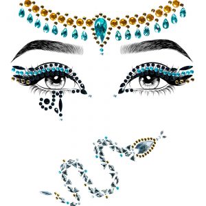 Cleopatra Adhesive Face Jewel Kit